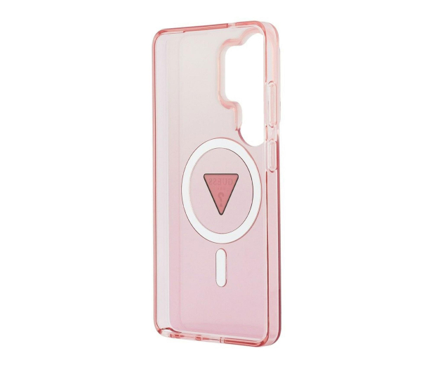 Guess Etui Gradient Triangle MagSafe do Galaxy S26 Ultra różowy - 1522703 - zdjęcie 3